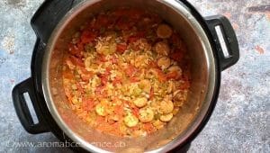 Pressure cooked jambalaya