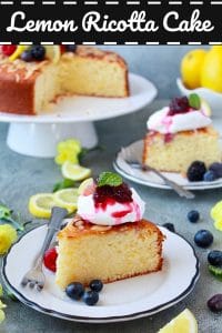 Lemon and ricotta cake