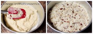 Transfer the batter to the cake pan