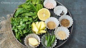 Ingredients for teekha pani