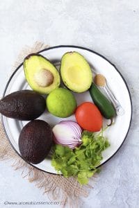 Ingredients for guac