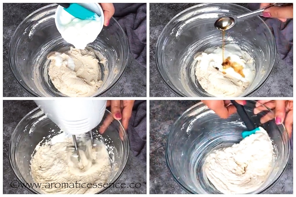 Add yogurt and vanilla extract