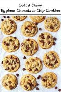 eggless chocolate chip cookies