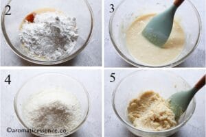 Prepare the white mixture