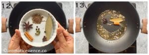 Saute cumin seeds and whole garam masala