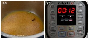Water added to roasted dalia and pressure cooked in the Instant Pot