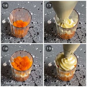 Assembling the motichoor parfait