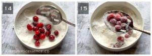 Cranberries tossed in sugar