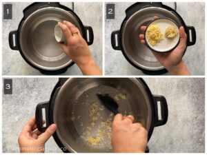 Saute aromatics