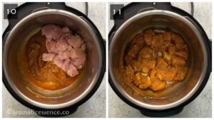 Chicken mixed with fried Thai paste