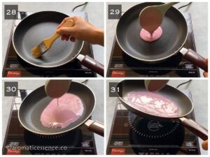 Cooking the crepe