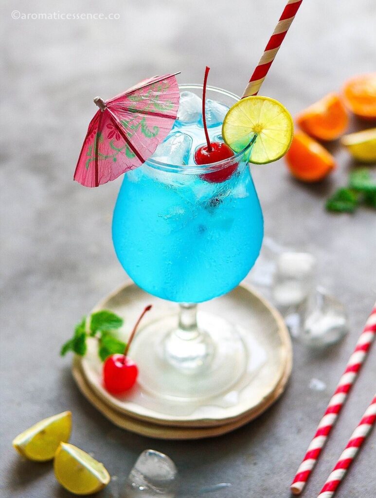 Blue Lagoon Mocktail - Aromatic Essence