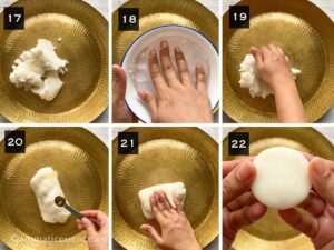 Kneading of rice dough