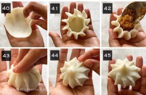 Method 1 of stuffing and shaping modak