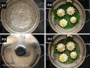 Steaming of modak's