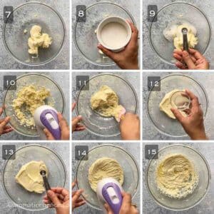 Preparation of cream cheese mixture for the cheesecake filling