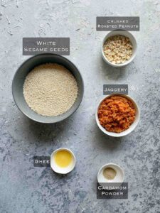 Ingredients needed to make till laddu
